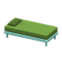 Animal Crossing Items Simple bed Green Pillow and mattress color Blue