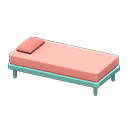 Animal Crossing Items Simple bed Pink Pillow and mattress color Blue