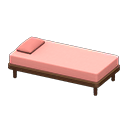 Animal Crossing Items Simple bed Pink Pillow and mattress color Brown