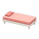 Animal Crossing Items Simple bed Pink Pillow and mattress color White