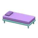 Animal Crossing Items Simple bed Purple Pillow and mattress color Blue