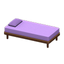 Animal Crossing Items Simple bed Purple Pillow and mattress color Brown