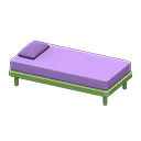 Animal Crossing Items Simple bed Purple Pillow and mattress color Green