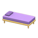 Animal Crossing Items Simple bed Purple Pillow and mattress color Natural