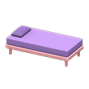 Animal Crossing Items Simple bed Purple Pillow and mattress color Pink