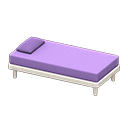 Animal Crossing Items Simple bed Purple Pillow and mattress color White