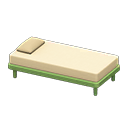 Animal Crossing Items Simple bed White Pillow and mattress color Green