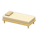 Animal Crossing Items Simple bed White Pillow and mattress color Natural