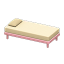 Animal Crossing Items Simple bed White Pillow and mattress color Pink