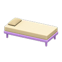 Animal Crossing Items Simple bed White Pillow and mattress color Purple