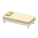 Animal Crossing Items Simple bed White Pillow and mattress color White