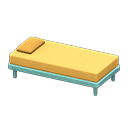 Animal Crossing Items Simple bed Yellow Pillow and mattress color Blue