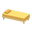 Animal Crossing Items Simple bed Yellow Pillow and mattress color Natural