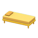 Animal Crossing Items Simple bed Yellow Pillow and mattress color Yellow