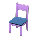 Animal Crossing Items Simple chair Blue Cushion color Purple