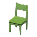 Animal Crossing Items Simple chair Green Cushion color Green