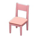 Animal Crossing Items Simple chair Pink Cushion color Pink