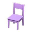 Animal Crossing Items Simple chair Purple Cushion color Purple