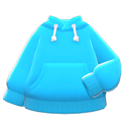 Animal Crossing Items Simple Parka Light blue