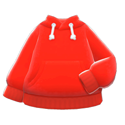 Animal Crossing Items Simple Parka Red