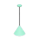 Animal Crossing Items Simple shaded lamp Green