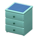 Animal Crossing Items Simple small dresser Blue Cloth Blue