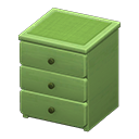 Animal Crossing Items Simple small dresser Green Cloth Green