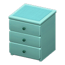 Animal Crossing Items Simple small dresser Light blue Cloth Blue