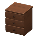 Animal Crossing Items Simple small dresser None Cloth Brown