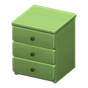 Animal Crossing Items Simple small dresser None Cloth Green