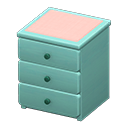 Animal Crossing Items Simple small dresser Pink Cloth Blue