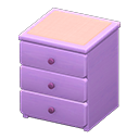 Animal Crossing Items Simple small dresser Pink Cloth Purple