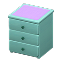 Animal Crossing Items Simple small dresser Purple Cloth Blue