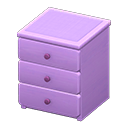 Animal Crossing Items Simple small dresser Purple Cloth Purple