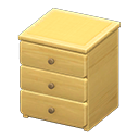 Animal Crossing Items Simple small dresser Yellow Cloth Natural