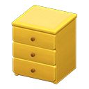 Animal Crossing Items Simple small dresser Yellow Cloth Yellow