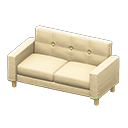 Animal Crossing Items Simple sofa White Fabric color Natural