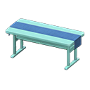 Animal Crossing Items Simple table Blue Cloth Blue