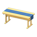 Animal Crossing Items Simple table Blue Cloth Natural