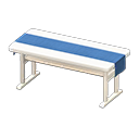 Animal Crossing Items Simple table Blue Cloth White