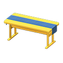 Animal Crossing Items Simple table Blue Cloth Yellow