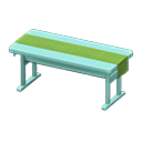 Animal Crossing Items Simple table Green Cloth Blue