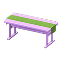 Animal Crossing Items Simple table Green Cloth Purple