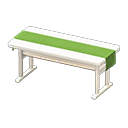 Animal Crossing Items Simple table Green Cloth White