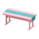 Animal Crossing Items Simple table Light blue Cloth Pink