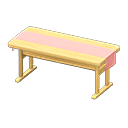 Animal Crossing Items Simple table Pink Cloth Natural