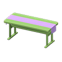 Animal Crossing Items Simple table Purple Cloth Green