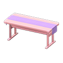 Animal Crossing Items Simple table Purple Cloth Pink