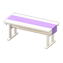 Animal Crossing Items Simple table Purple Cloth White