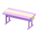 Animal Crossing Items Simple table White Cloth Purple